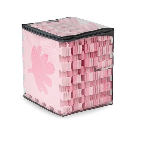 Covoras de joaca Puzzle 150x150 cm, Momi Zawi - Pink, Culoare: Roz - poza 6 - ExclusivMAG.ro