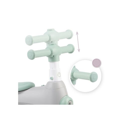 Bicicleta cu lumini, sunet si difuzor de balonase, Momi Tobis - Grey, Culoare: Gri,poza 4