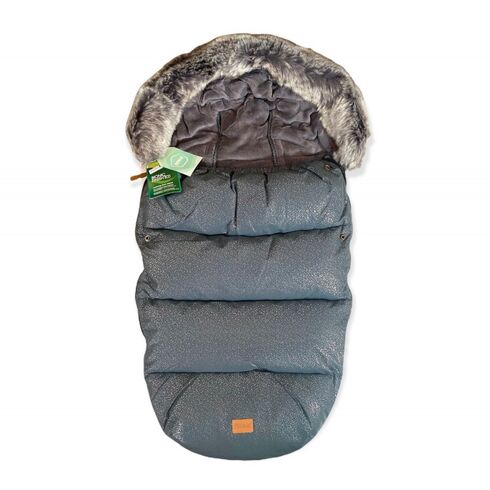 Sac de iarna cu guler blanita detasabil, pentru carucior, galaxy grey, 100x50 cm, Fillikid, Culoare: Gri deschis  - ExclusivMAG.ro