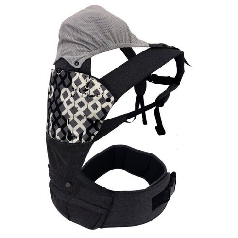 Marsupiu Hipster 0-36 luni gri inchis Fillikid, Culoare: Gri,poza 2