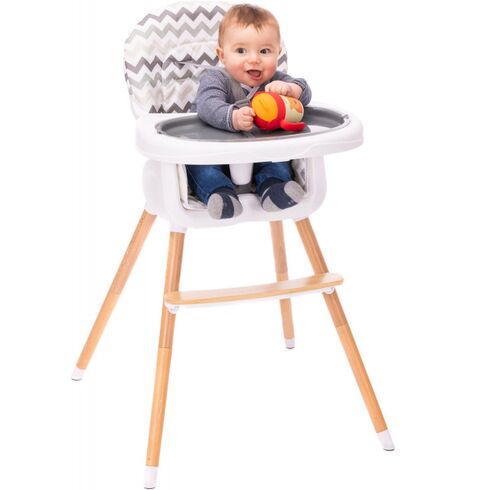 Scaun inalt pentru masa Paul Zick-Zack Fillikid, Culoare: Multicolor,poza 7