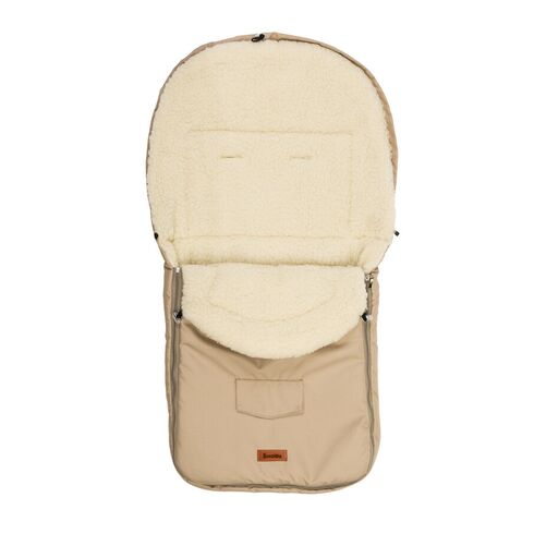 Sac de iarna Sensillo lana Cappuccino 95x40 cm, Culoare: Crem