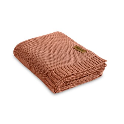 Paturica de bumbac si bambus Sensillo 100x80 cm Coral, Culoare: Maro