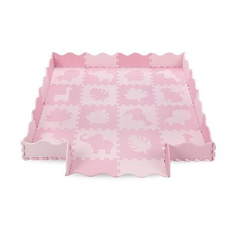 Covoras de joaca Puzzle 150x150 cm, Momi Zawi - Pink, Culoare: Roz - poza 4 - ExclusivMAG.ro