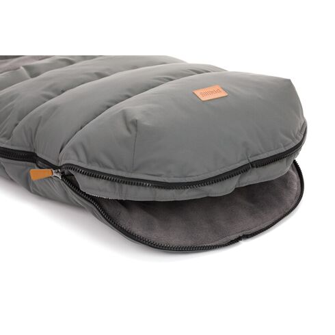 Sac de iarna cu guler blanita detasabil, pentru carucior, Grey, 100x50 cm, Fillikid, Culoare: Gri,poza 6