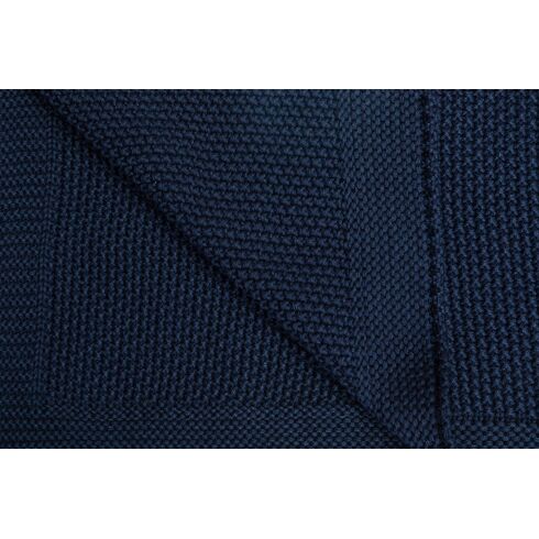 Paturica de bumbac tricotata Sensillo 100x80 cm Albastru Inchis, Culoare: Albastru,poza 9