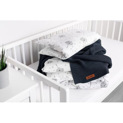 Paturica de bumbac si bambus Sensillo 100x80 cm Granat, Culoare: Albastru,poza 5