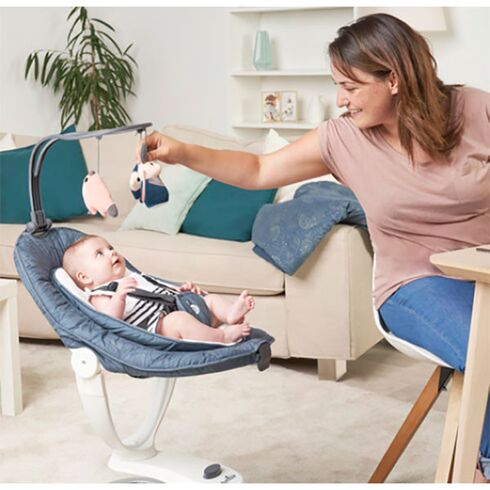 Leagan Swoon Motion Petal Babymoov, Culoare: Albastru,poza 7  - ExclusivMAG.ro Leagan Swoon Motion Petal Babymoov, Culoare: Albastru,poza 7