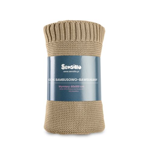 Paturica de bumbac si bambus Sensillo 100x80 cm Bej, Culoare: Crem,poza 2  - ExclusivMAG.ro Paturica de bumbac si bambus Sensillo 100x80 cm Bej, Culoare: Crem,poza 2