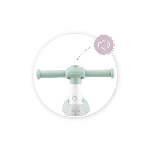 Bicicleta cu lumini, sunet si difuzor de balonase, Momi Tobis - Grey, Culoare: Gri,poza 6