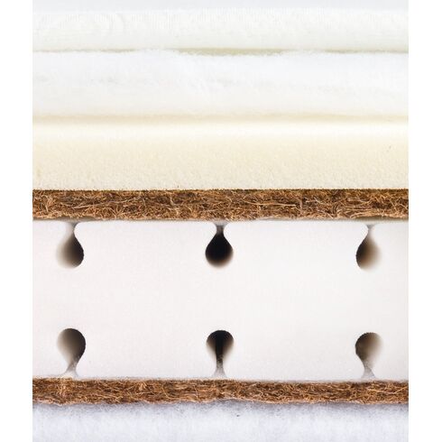 Saltea Sensillo MEMORY TERMO Cocos-Spuma-Cocos cu Aloe Vera 120x60x12 cm,poza 2