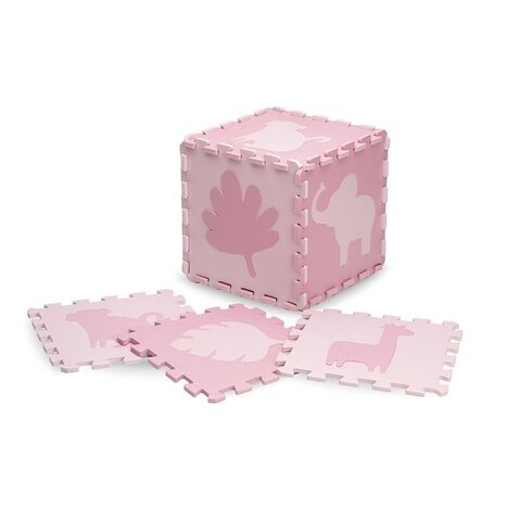 Covoras de joaca Puzzle 150x150 cm, Momi Zawi - Pink, Culoare: Roz - poza 2 - ExclusivMAG.ro