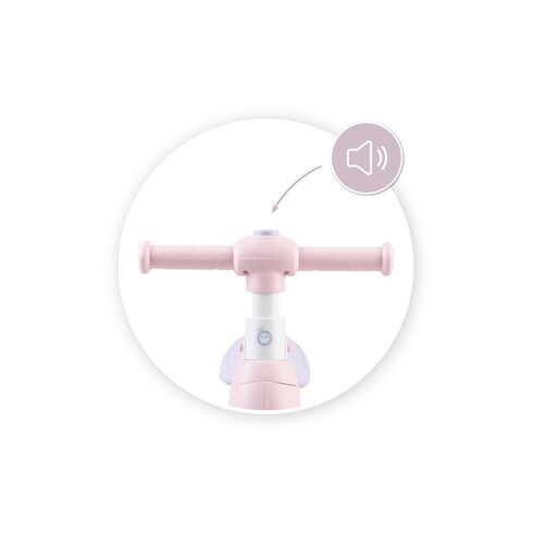 Bicicleta cu lumini, sunet si difuzor de balonase, Momi Tobis - Pink, Culoare: Roz,poza 5