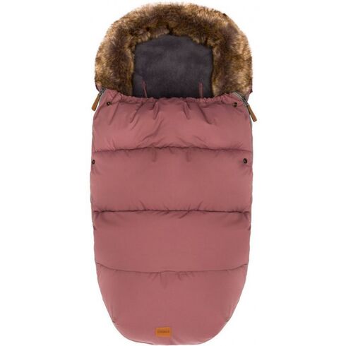 Sac de iarna cu guler blanita detasabil, pentru carucior, Roz pudra, 100x50 cm, Fillikid, Culoare: Rosu