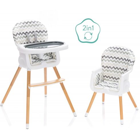 Scaun inalt pentru masa Paul Zick-Zack Fillikid, Culoare: Multicolor,poza 2