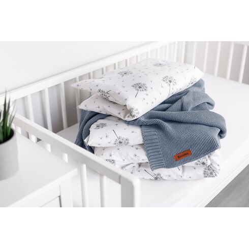 Paturica de bumbac si bambus Sensillo 100x80 cm Jeans, Culoare: Blue - poza 6 - ExclusivMAG.ro