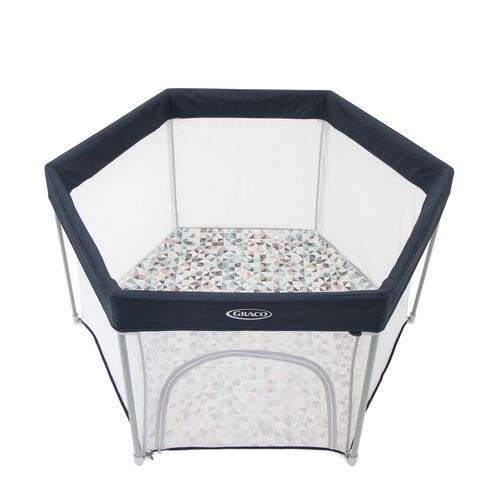 Tarc de joaca Graco EverGo Rubix, Culoare: Albastru, Dimensiuni: 140x70,poza 3