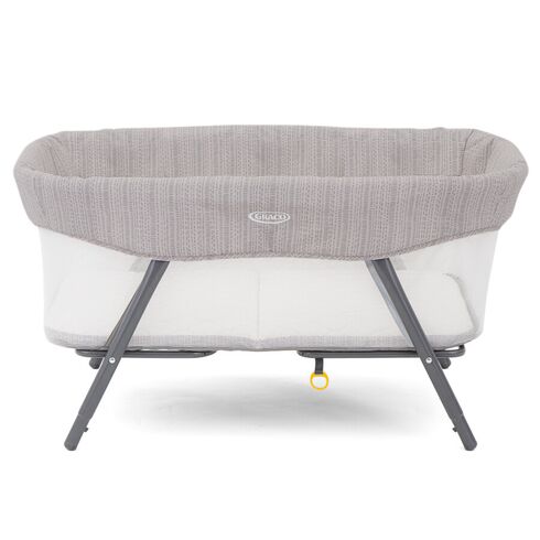 Patut Graco Side by Side 2 in 1 Fossil, Culoare: Gri deschis,poza 2