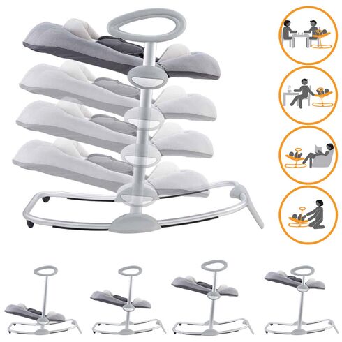 Balansoar Beaba Up&Down III Leaves, Culoare: Turquoise,poza 3