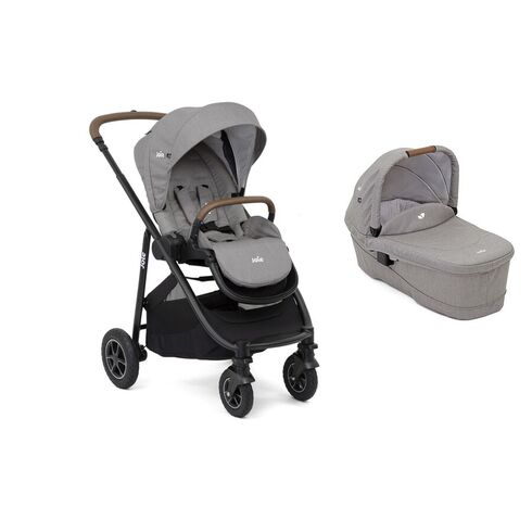 Carucior pentru copii multifunctional 3 in 1 Joie Versatrax Gray/i-Gemm Pebble, Culoare: Gri deschis - poza 2 - ExclusivMAG.ro