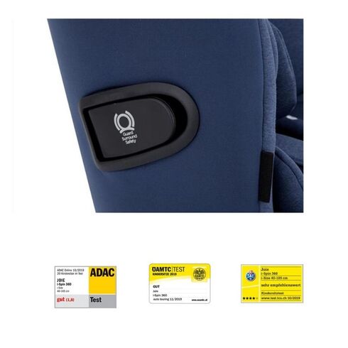 Scaun auto Joie I-Spin 360° Deep Sea, nastere - 105 cm, testat ADAC, Culoare: Albastru, Grupa: 0-18kg (0 luni - 4 ani),poza 7