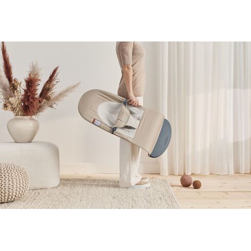 Balansoar Balance BabyBjorn Soft Khaki/Beige, Bumbac, Culoare: Crem,poza 11