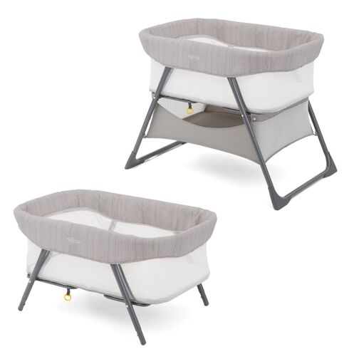 Patut Graco Side by Side 2 in 1 Fossil, Culoare: Gri deschis,poza 3