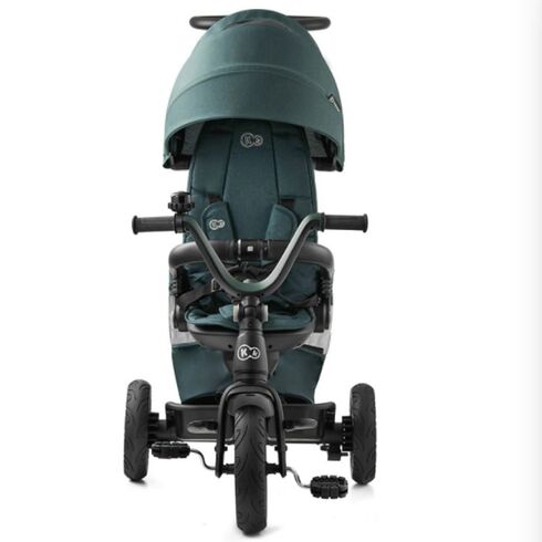 Tricicleta 5in1 Kinderkraft Easytwist Midnight Green, Culoare: Verde,poza 3