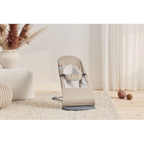 Balansoar Balance BabyBjorn Soft Khaki/Beige, Bumbac, Culoare: Crem,poza 8