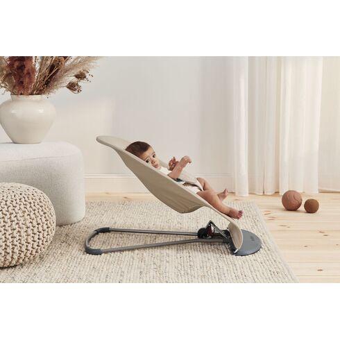 Balansoar Balance BabyBjorn Soft Khaki/Beige, Bumbac, Culoare: Crem,poza 6