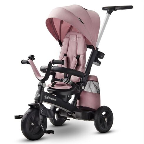 Tricicleta 5in1 Kinderkraft Easytwist Mauvelous Pink, Culoare: Roz