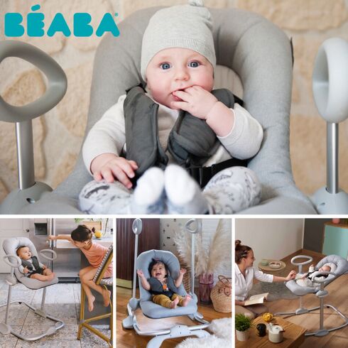 Balansoar Beaba Up&Down III Leaves, Culoare: Turquoise,poza 6