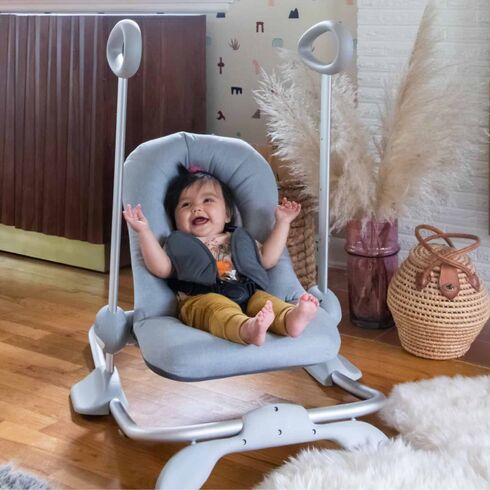 Balansoar Beaba Up&Down III Leaves, Culoare: Turquoise,poza 5