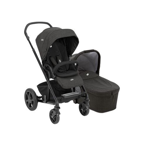 Carucior pentru copii multifunctional 3 in 1 Joie Chrome Dlx Pavement/ i-Gemm Shale, Culoare: Negru - poza 2 - ExclusivMAG.ro