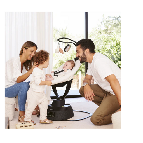 Leagan Swoon Motion Evolution Curl White Babymoov, Culoare: Alb/Negru,poza 6