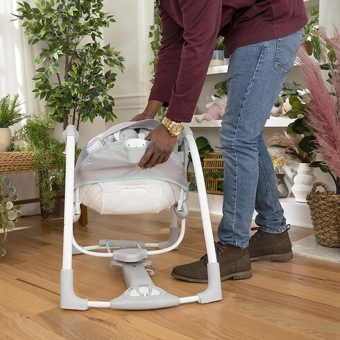 Leagan portabil ConvertMe Swing 2 Seat Battery-Swell Ingenuity,poza 6  - ExclusivMAG.ro Leagan portabil ConvertMe Swing 2 Seat Battery-Swell Ingenuity,poza 6