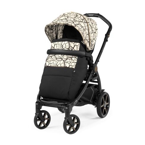 Carucior 3 in 1 Peg Perego Book, SLK, 0 - 22 kg, Graphic Gold, Negru / Bej, Culoare: Negru,poza 3  - ExclusivMAG.ro Carucior 3 in 1 Peg Perego Book, SLK, 0 - 22 kg, Graphic Gold, Negru / Bej, Culoare: Negru,poza 3