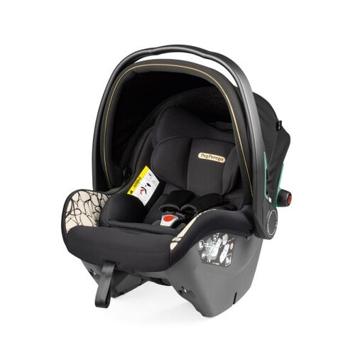 Carucior 3 in 1 Peg Perego Veloce, SLK, 0 - 22 kg, Graphic Gold, Negru / Bej, Culoare: Negru,poza 4
