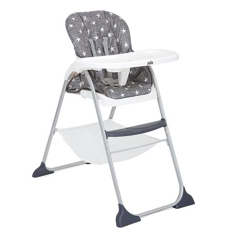 Scaun de masa Mimzy Snacker Twinkle Linen Joie, Culoare: Alb/Gri