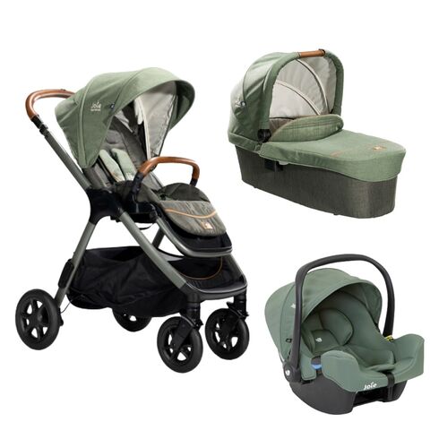 Carucior pentru copii multifunctional 3 in 1 Joie Finiti Signature Pine/Laurel, Culoare: Verde