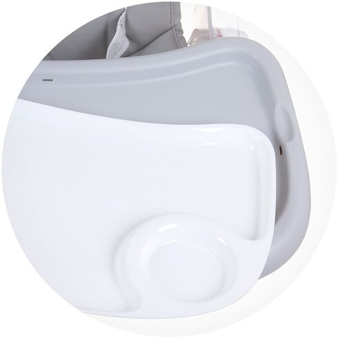 Scaun de masa cu sezut rotativ Chipolino Vision glacier, Culoare: Gri,poza 9