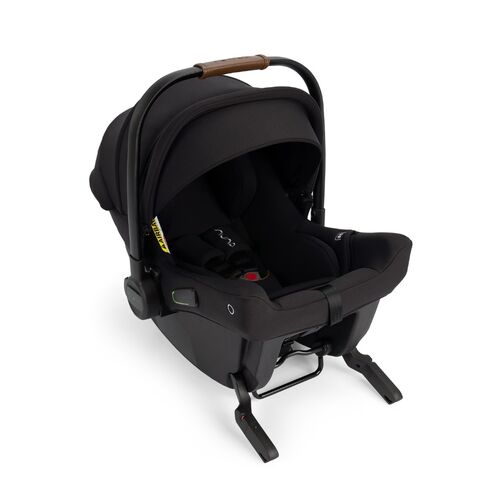 Scoica auto cu ISOFIX integrat Nuna PIPA urbn Caviar, nastere - 75 cm, testata inclusiv la impact lateral, conform ECE R129, Culoare: Negru, Grupa: 0-13kg (0 luni - 12 luni)