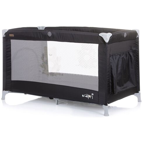 Patut pliabil Chipolino Capri ebony, Culoare: Negru, Dimensiuni: 120x60 - poza 3 - ExclusivMAG.ro