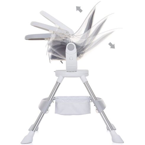 Scaun de masa cu sezut rotativ Chipolino Vision glacier, Culoare: Gri,poza 8