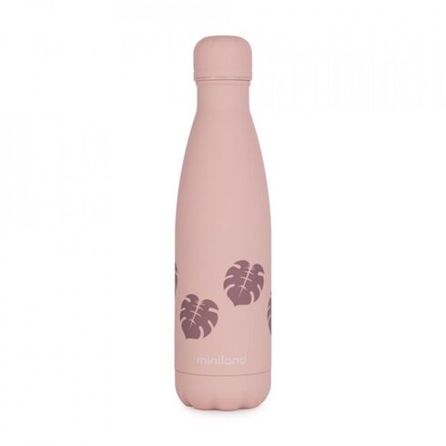 Sticla Termos Terra Leaves 500 ml Miniland, Culoare: Roz, Cantitate: 500ml