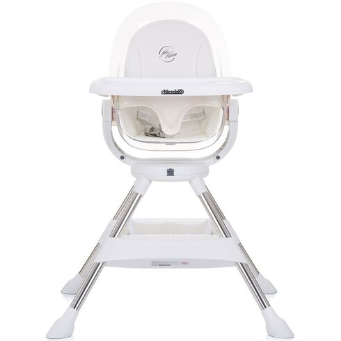 Scaun de masa cu sezut rotativ Chipolino Vision ivory, Culoare: Alb/Gri,poza 3