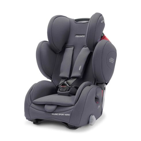 Scaun auto Recaro Young Sport Hero Core Simply Grey, Culoare: Gri, Grupa: 9-36kg (9 luni - 12 ani)