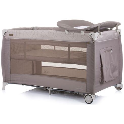 Patut pliabil Chipolino Bella sand, Culoare: Crem, Dimensiuni: 120x60 - poza 3 - ExclusivMAG.ro
