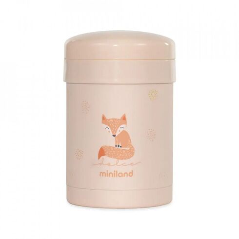 Termos Mancare Solida 700 ml Candy Miniland, Culoare: Roz, Cantitate: 700ml