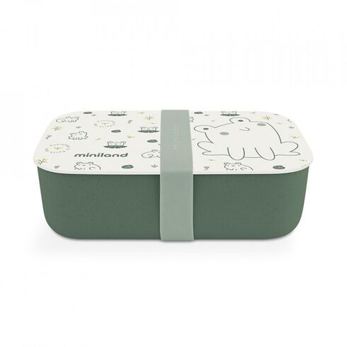 Cutiuta pentru gustari Frog Miniland, Culoare: Verde